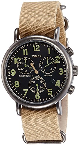 timex weekender chronograph black
