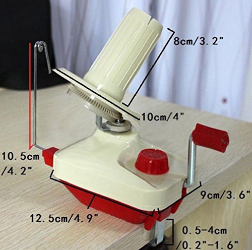 TNS STORE Hand Operated Knitting Roll String Yarn Fiber Wool Thread Ball Winder Holder - Thumbnail 3