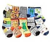 Newcreativetop 10 Pairs Anti-slip Assorted Kids Baby Socks Boys Toddler Walkers