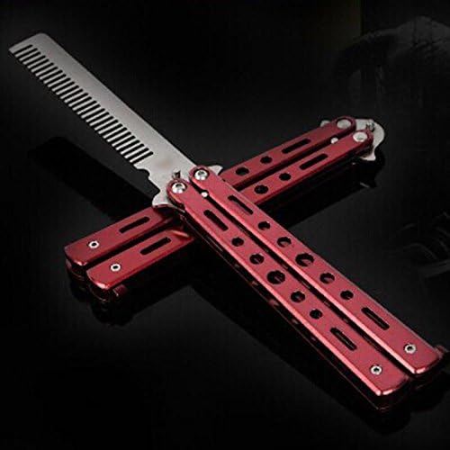 Butterfly Comb Five color Practice Balisong Steel Training Tool