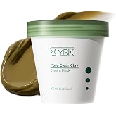 YBK Heartleaf Pore Clay Mask, Gentle PHA Exfoliating &amp; Hydrating Face Mask with Kaolin Clay, Oil Absorbing &amp; Pore Cleansing, Cooling Soothing Care with Triple Botanical Extracts, 6.76 fl oz