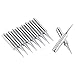 10Pcs 900M-T-I Copper Base Lead-Free Electroplated Iron and Nickel Replaceable Solder Iron Tips Low Temperature Soldering Station Tool Shape I