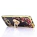 CaseHaven Galaxy S8 Case, Glitter Crystal Heart Floral Series - Slim Luxury Bling Rhinestone Clear TPU Case with Ring Stand for Samsung Galaxy S8 (2017) - Gold