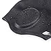 Wigoo Long Hair Swim Cap,Waterproof Silicone Swimming Cap for Adult Woman and Men,Keeps Hair Clean Ear Dry with Nose Clip and Ear Plugs (Black)