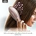 Anjou Hair Straightener Brush with Anion Hair Care, Metal Ceramics Heater Technology (Rose Gold, Adjustable Temperature Setting, Max 446℉ for All Hair Types, Auto Lock/Shutoff)