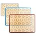 Non Sitck Silicone Baking Mat Macaron Sheet - Set of 3-2 Half Sheet Mats and 1 Quarter Sheet Liner,For Bake Pans/Pizza/Cookie and Bread Making,By Super Kitchen