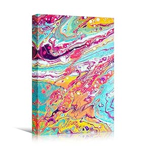 signwin Canvas Wall Art Liquid Abstract Colorful Decorative...
