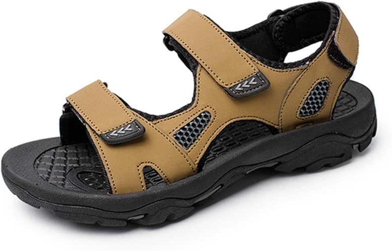 Amazon スタジオ スポーツサンダル メンズ ベルクロ カジュアル 軽量 通気性 ファッションサンダル 夏 滑り止め オフィス 職場用 会社 速乾 幅広 水陸両用 アウトドア ビーチサンダル 快適 耐久性 歩きやすい おしゃれ 登山サンダル スタジオ ファッションサンダル