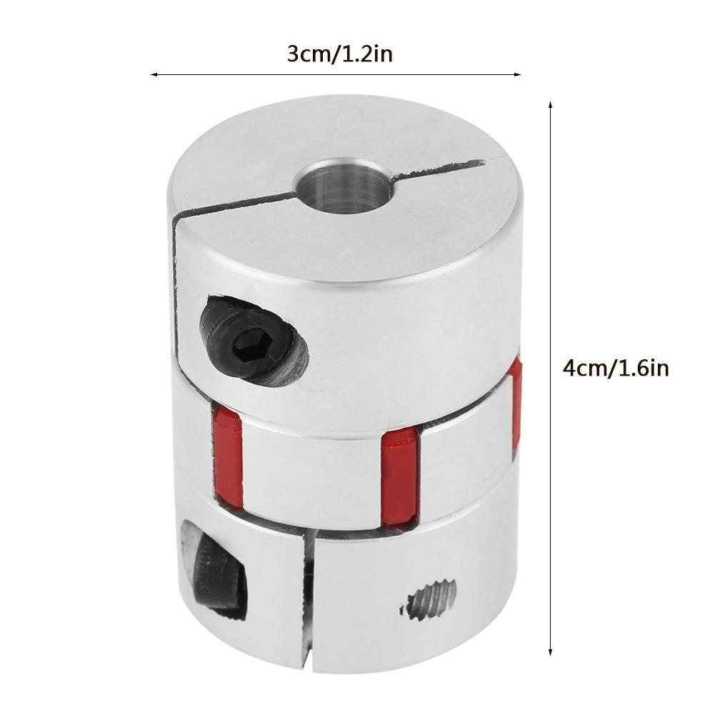 Flexible Shaft Coupling, OD30mm x L40mm Stepper Motor Coupler Shaft Coupling Connector Flexible Spider Shaft Coupling Connector(8x12mm) - Image 5