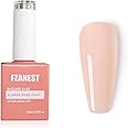 FZANEST Rubber Base Builder Gel Nail 15ml Jelly Natrual Nude Pink Color Gel Polish Nail Strengthener Self-leveling Extension Soak Off UV LED