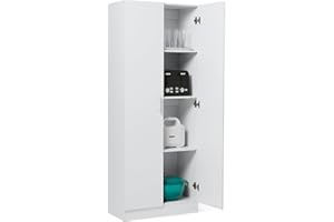 Amazon Basics Storage Cabinet for Kitchen Pantry, White
