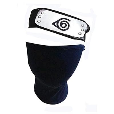 Buy Leaf Village Shinobi Ninja Headband And Unisex Hatake Kakashi Cosplay Mask Head Band Toy For Anime Cosplay Accessory Blue Online In Kuwait B0j3xfb4