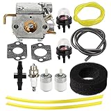 Harbot 753-04408 Carburetor with Tune Up Kit for Troy Bilt TB320BV TB310QS Yard Man YM320BV YMGBV3100 YM1000 YM1500 YM300 YM400 Ryobi MTD 320BVR RGBV3100 Blower 753-04144