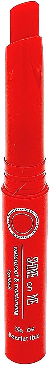 Impala - Brooklin Shine On Me Lipstick Scarlet Ibis Colour No. 04 | Glossy Lipstick | Smooth Texture Lipstick | Moisturizing Long-Lasting Lipstick