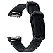 Gear S2 Watch Bands, ViCRiOR Nylon Ballistic Nato Woven Adjustable Replacement Strap Watchand with Adapter Connector for Samsung Gear S2 SM-R720 & SM-R730 Smart Watch, Black