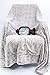 CHL CHRISTIES HOME LIVING Top Listing ! Super Luxury Faux Fur Blanket Cozy Fuzzy Waivy Throw, Grey