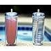 Culver Cool Cup Double Walled Insulated Tall Tumbler with Lid and Straw, 20-Ounce, Clear, Set of 4