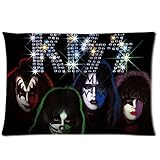 1 X Custom KISS American Rock N Roll Band Pillowcase Standard Size Design Cotton Pillow Case by Tomtop