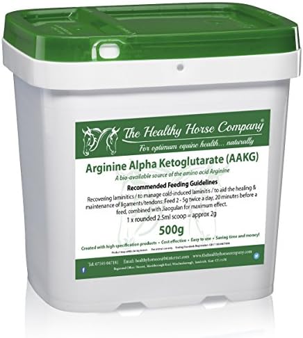 The Healthy Horse Company Arginine Alpha Ketoglutarate (AAKG) 500g Tub