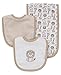 Little Me Baby Boy Newborn Bib and Burp set, Ivory Multi, One Size