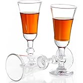 Srgeilzati Cordial Glasses Shot Glasses with Stem,Limoncello Glasses | Port glasses 1.0 oz (Set of 3)
