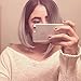 netgo Bob Wig Grey Ombre Wigs Short Straight Synthetic Hair Full Wig for Women