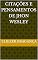 Livro Citações e pensamentos de Jhon Wesley