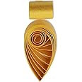 Quilling Paper Metallic Paper Strips 3mm Roll for Craft Card Making Single Color Quilling Strips 1/8inch 60Pcs by ODETOJOY (Gold)