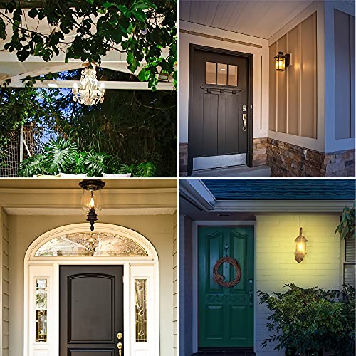 Sunco Lighting 10 Pack Dusk to Dawn Light Bulbs Outdoor Candelabra LED