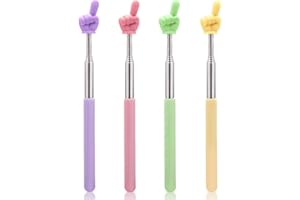 4pcs Telescopic Teachers Pointer Sticks, Retractable Hand Whiteboard Pointer Finger Extendable Pointing Stick for Classroom s