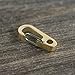 SZHOWORLD Brass 33mm Mini Quick Release Keychain Carabiner Snap Hook and Brass Key Ring