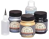 Jacquard Resist Silk Painting Dye with Applicator Bottle (Set of 4)
