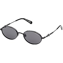 Amazon.com: Moncler Tatou Sunglasses ML0224 01A Black 52mm 