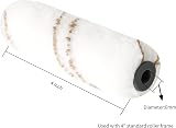Mister Rui 4 inch Microfiber Paint Roller Set - Small Rollers Pack of 10 view 2