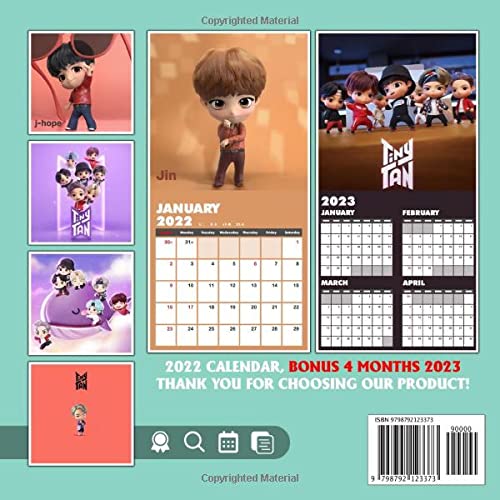 Calendrier Tan 2023 Calendar 2022 Tiny Tan: A Great Photos For Anyone Lover Bts Tiny Tan To  Welcome A New Year | Calendario Calendrier Kalender 2022 | Bonus 4 Months  2023. Lunar Moon Phases: Mark, Bruno, Mark: 9798792123373: Amazon.com: Books