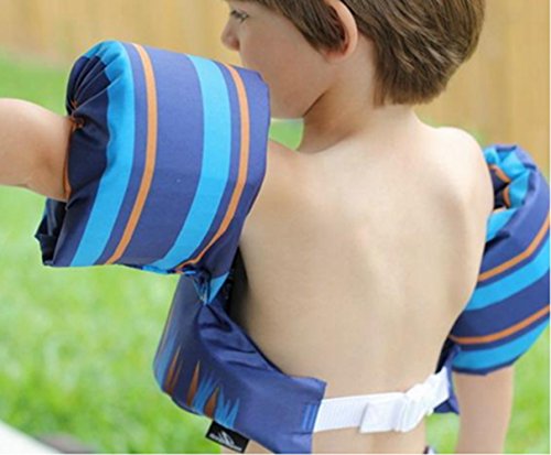 Ivie Swim Arm Bands Float Vest Puddle Jumper Basic Life Jacket Water Pool Beach Swimming Training Aids Device for Kids to Learn Swimming Weighing from 30 to 66 lbs (Princess) - Thumbnail 3