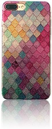 iPhone 7 Plus case, New Stylish Beauty Fish scale Soft TPU Bumper Cell phone case