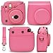 FujiFilm Instax Mini 9 Instant Camera Flamingo Pink + Fuji INSTAX Film (20 Sheets) + Custom Camera Case + Instax Album + 60 Colorful Stickers + 20 Emoji Stickers + Fun Frames + Colored Filters + More