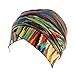 Women Turban Hat Head Wrap - Multi Colour Black African Jersey Magic Headband Turbans Headwrap Tube Scarf Tie Hijab For Hair Muslim Bohemian Boho Chemo Cap