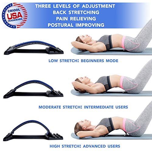 Comfortable Spine Deck Back Stretcher Set Durable Upper & Lower Back
