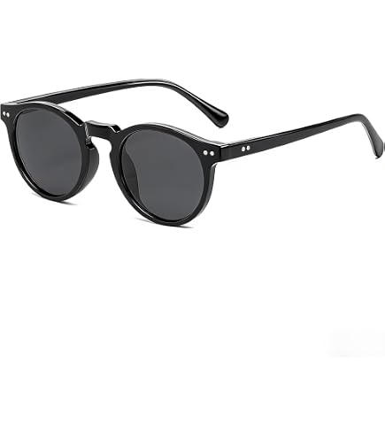 Tr90 Small Round Sunglasses Retro Acetate Temple Unisex  display picture 2