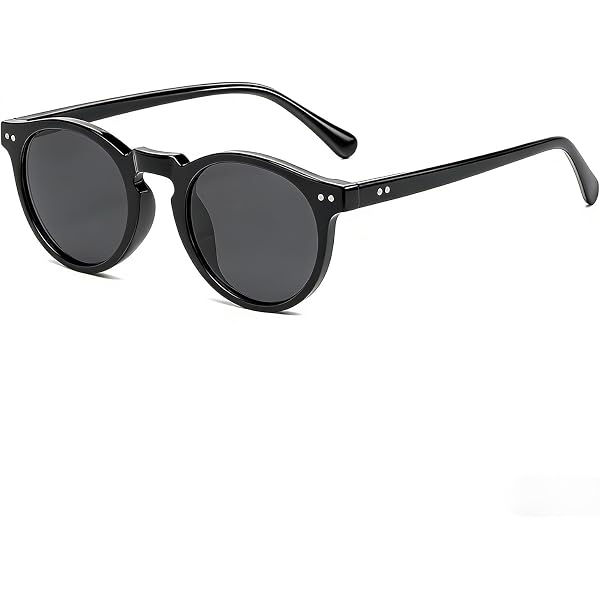 Garrett Leight Black Round Sunglasses - Black Lenses Petite Frame BRAND NEW GILBERT SUN by GARRETT LEIGHT | Try on glasses online & find  main image 4
