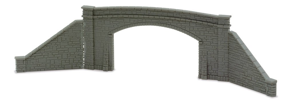 Peco NB-34 Road Bridge Sides, stone type, double track