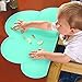 Silicone Kids Placemat - Reusable Travel Waterproof Placemat for Kids Portable Roll Up Non Slip Silicone Placemat (gray)