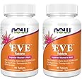 NOW Supplements, Eve™ Women's Multivitamin with Cranberry, Alpha Lipoic Acid and CoQ10, Plus Superfruits - Pomegranate, Acai & Mangosteen, 90 Tablets (Pack of 2)