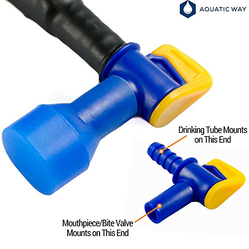 Aquatic Way Bite Valve Replacement Mouthpieces, Shutoff Valve, and Tube ORing Kit for Hydration