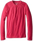 Terramar Girl's Micro Polyester Fleece Crew Top
