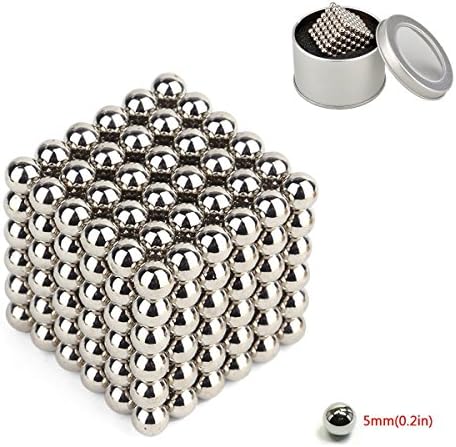 ThreeHouse Magnetic Ball, Magnetic Sculpture Toys for Intelligence Development and Stress Relief (5MM 216 Magnetic Balls)