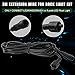 LED Kingdomus 118 Inch Extension Cord Cable Wire for LEDKingdomus 4 & 8 Pods LED Rock Lights, Compatible with Cars Jeeps Off Roads Trucks SUVs ATVs Motorcycles