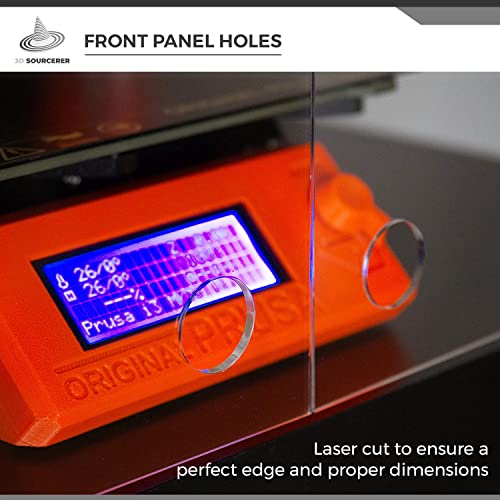 3D SOURCERER V2 Prusa IKEA Lack Plexiglass 3mm 5Pack Acrylic Kit for